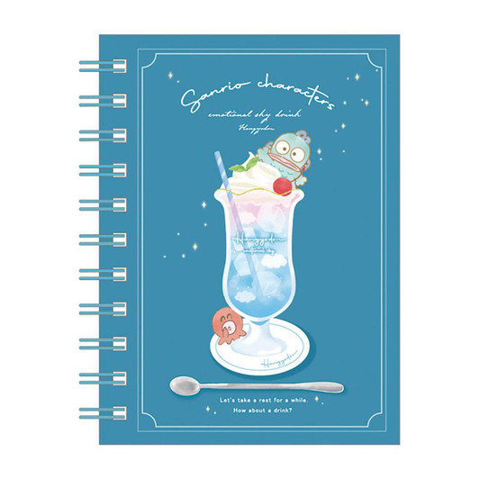  T's Factory Sanrio A6 Ring Notebook Emotional Sky Drink Hangyodon 