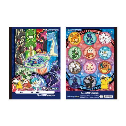 Pokemon Center Original Pokemon Center 5mm Graph Paper Notebook Six Heroes Series