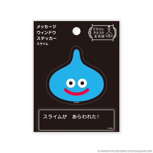  Square Enix Dragon Quest Stationery Shop Message Window Sticker Slime 