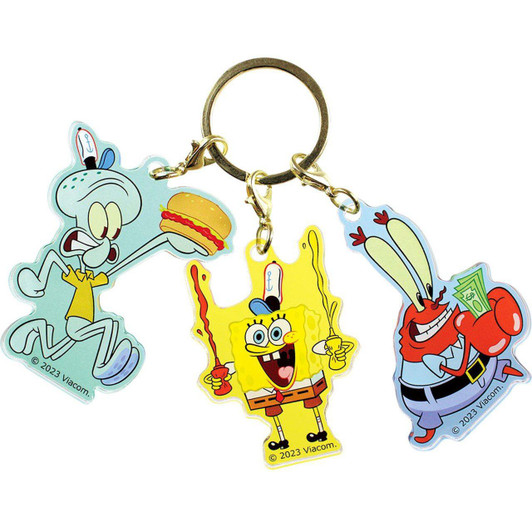  T's Factory SpongeBob 3 Charm Keychain Krusty Krab 