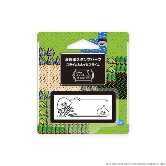  Square Enix Dragon Quest Stationery Shop Paintable Stamp Half Slime And Healslime 