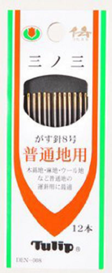 Tulip DEN-008 Sewing Needles No.8 (12 pcs / 0.71 x 39.4mm)