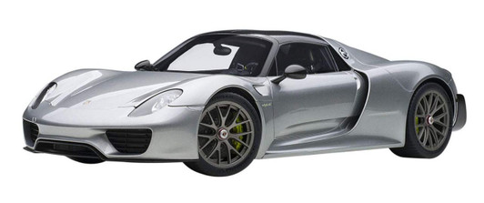  AUTOArt 1/12 Porsche 918 Spyder Weissach Package (Silver Metallic) Finished Model 