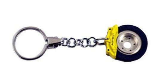  AUTOArt Ceramic Brake Disc Keychain (Yellow Caliper/Omega Shape) 