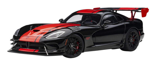  AUTOArt 1/18 Dodge Viper 1:28 Edition ACR (Black/Red Stripe) Finished Model 