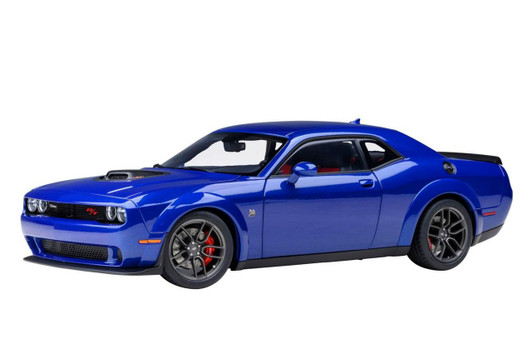  AUTOArt 1/18 Dodge Challenger R/T Scat Pack Widebody '22 (Metallic Blue) Finished Model 