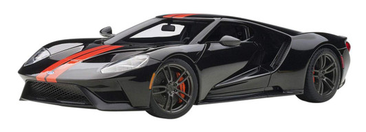  AUTOArt 1/18 Ford GT '17 (Black/Orange Stripe) Finished Model 