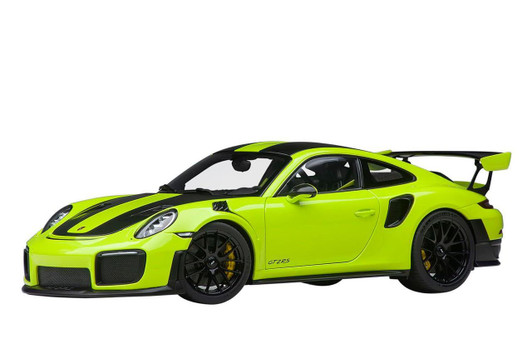  AUTOArt 1/18 Porsche 911 (991.2) GT2 RS Weissach Package (Light Green/Carbon) Finished Model 
