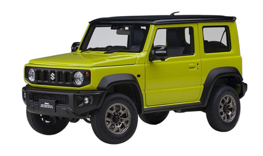  AUTOArt 1/18 Suzuki Jimny Sierra (JB74) (Yellow/Black Roof) Finished Model 