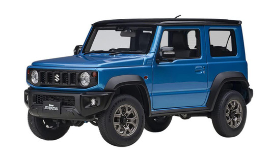  AUTOArt 1/18 Suzuki Jimny Sierra (JB74) (Blue Metallic/Black Roof) Finished Model 