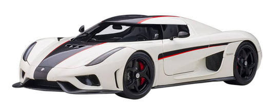  AUTOArt 1/18 Koenigsegg Regera (White/Carbon Black/Red) Finished Model 