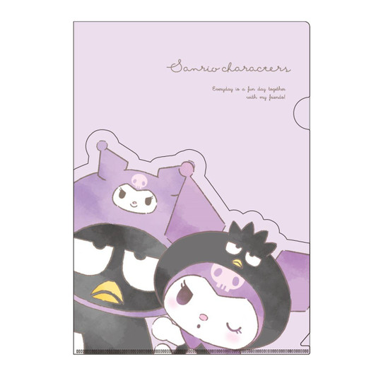 T's Factory Sanrio Die-Cut Pocket File Hugkko / Purple 