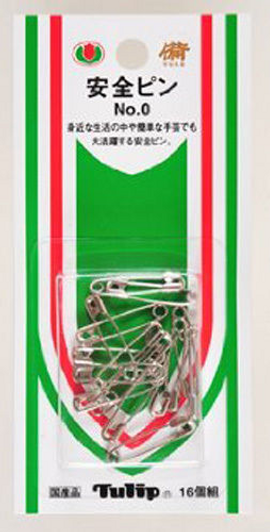 Tulip SO-017 Safety Pins No.0 (16 pcs / 24mm)