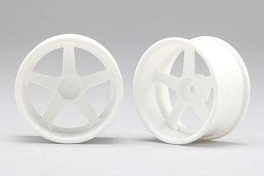  Yokomo RP-6113W8A 5 Spoke Wheel (White) 2 Pieces For Drift Offset 8mm 