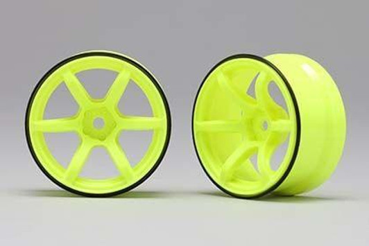  Yokomo RP-6313Y6A High Traction Wheel (Yellow) 2 Pieces For Drift Offset 6mm 