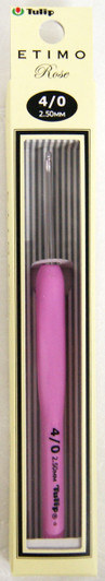 Tulip TER-05 ETIMO Rose Cushion Grip Crochet Hook Needle 4/0 (2.50mm)