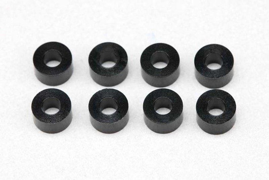  Yokomo ZC-A2530BA Diameter 2.5 x Diameter 5 x 3.0 Mm Aluminum Shim 8 Pieces Included (Black) 