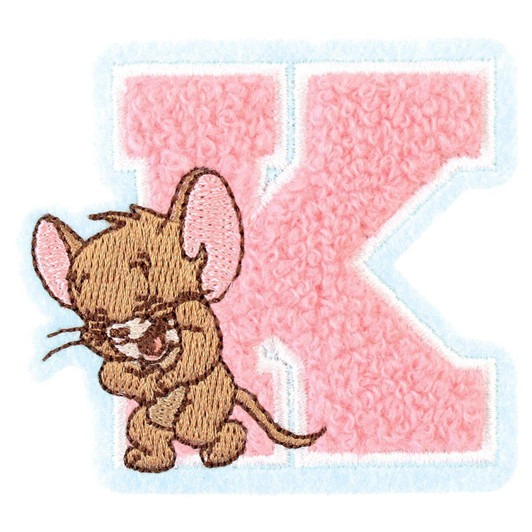  T's Factory Tom And Jerry Moko Moko Initial Embroidery Sticker JR/K 