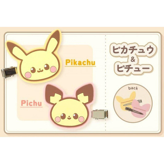  Marimocraft Pokepeace Rubber Hair Clip Pikachu & Pichu 