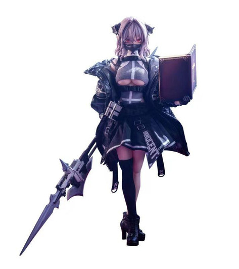  amiami HASUKI pocket art Series PA009  Succubus Sister Friede Regular Ver. 1/12 Complete Action Figure 