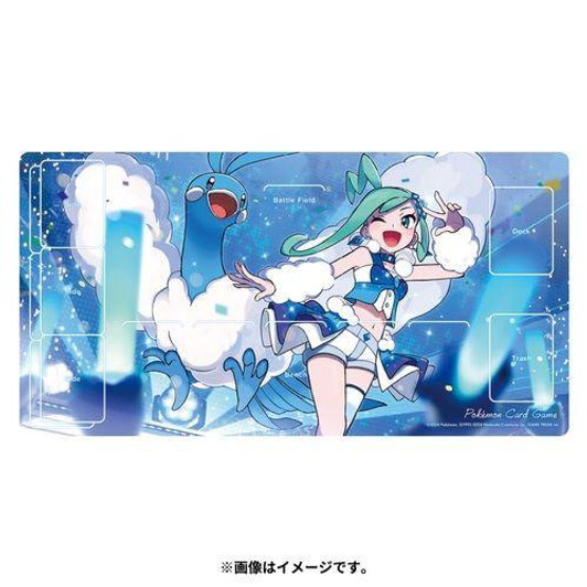 Pokemon Center Original Pokemon Card Game TCG Rubber Playmat Altaria & Lucia