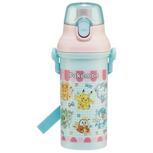 Pokemon Center Original Pokemon Center Popping UpAntibacterial Dishwasher-Safe Direct-Drink Plastic One-Touch Bottle 
