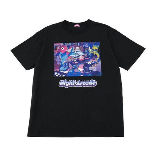 Pokemon Center Original T-Shirt Night Arcade Black Free