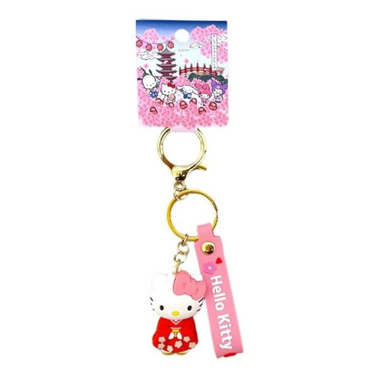Other Sanrio Characters Rubber Three-Dimensional Keychain Kitty