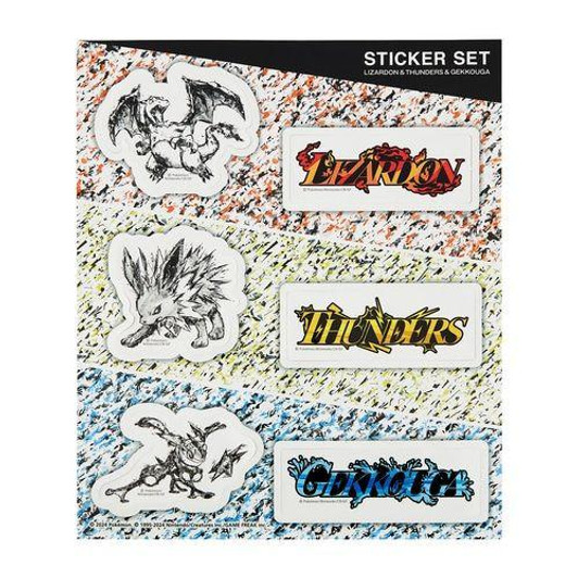 Pokemon Center Original Sticker Set Charizard Jolteon Greninja