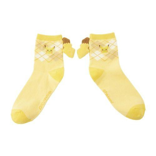 Pokemon Center Original Socks With Tail Pikachu (23-25cm)