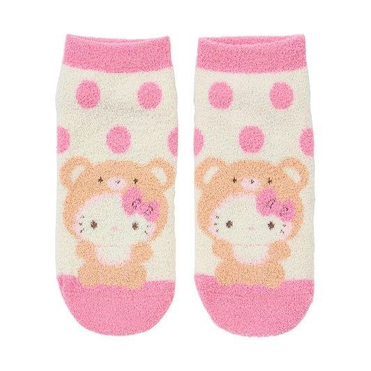  Sanrio Hello Kitty Fuzzy Socks Pink Socks 