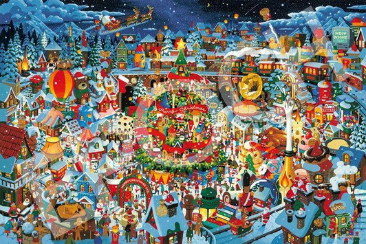 Epoch Jigsaw Puzzle Find it! The Miracle of Christmas Town (Masayoshi Akiyama) (1000 Pieces) 