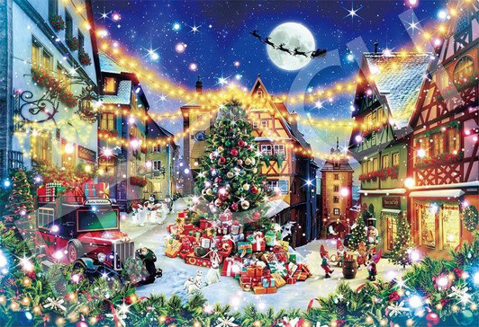 Epoch Jigsaw Puzzle Holy Night in Rothenburg (Yoshimasa Kishida) (300 Pieces) 