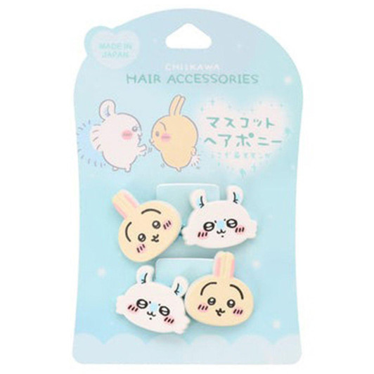  Shobido Chiikawa Mascot Hair Pony 2P Rabbit And Momonga 
