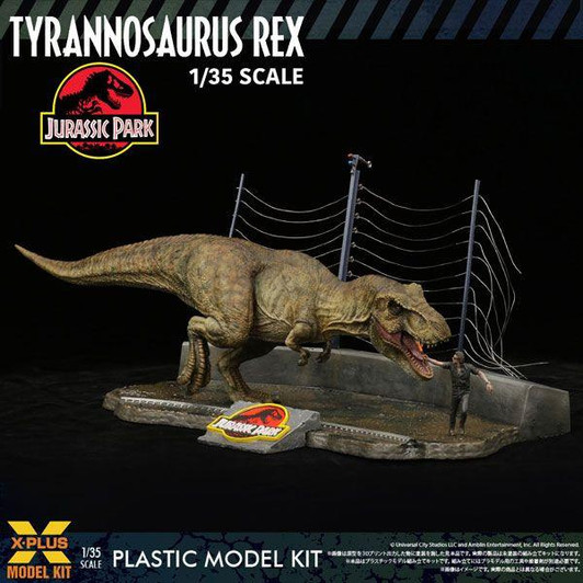  XPlus 1/35 Tyrannosaurus Rex Plastic Model (Jurassic Park III) 