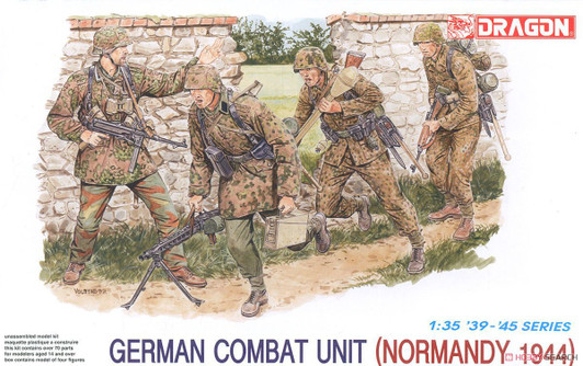 DRAGON 1/35 German Combat Unit (Normandy 1944) Plastic Model