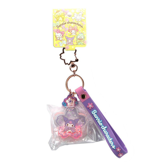 Other Sanrio Clear Cherry Blossom Keychain Kuromi 