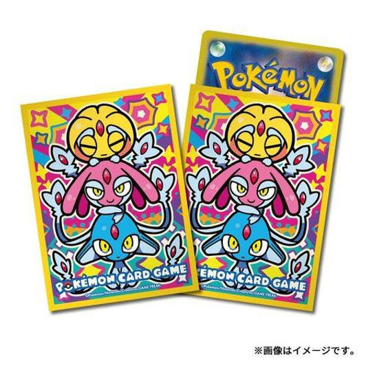 Pokemon Center Original Pokemon Card Game TCG Deck Sleeves Colorful Triple Uxie & Mesprit & Azelf 
