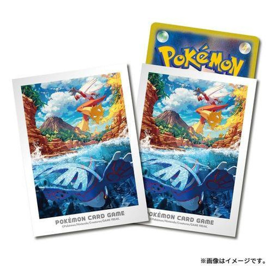 Pokemon Center Original Pokemon TCG Deck Sleeves Hoenn Adventure Kyogre & Blaziken