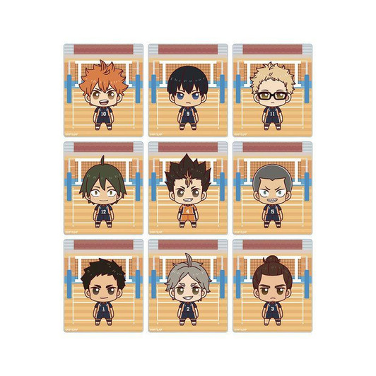  arma bianca Haikyuu!!: Trading Chokon-To: Acrylic Card Ver. A 9Pcs Box 