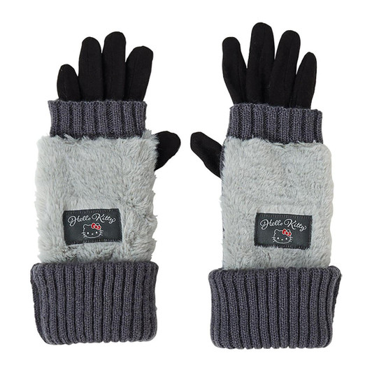  Sanrio Hello Kitty 3-Way Gloves Smartphone Compatible Arm Cover Cold Protection 