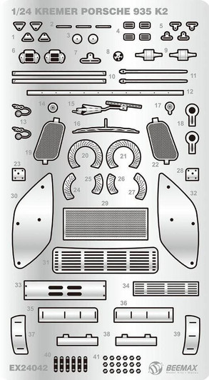  Platz 1/24 Porsche 935 K2 1977 DRM Type Detail-up Parts 