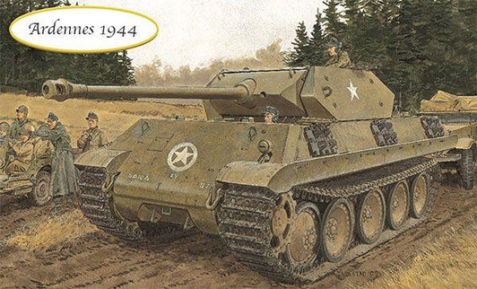  DRAGON 1/35 WW.II German Army M10 Panther (Camouflage Tank) Operation Greif 1944 Deluxe Edition Plastic Model 