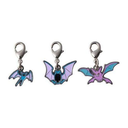 Pokemon Center Original National Pokedex Metal Charm 041- 042- 169