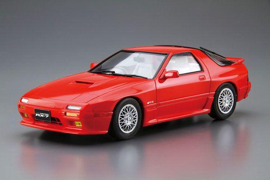  Aoshima The Model Car No.64 1/24 Mazda FC3S Savanna RX-7 '89 Plastic Model 