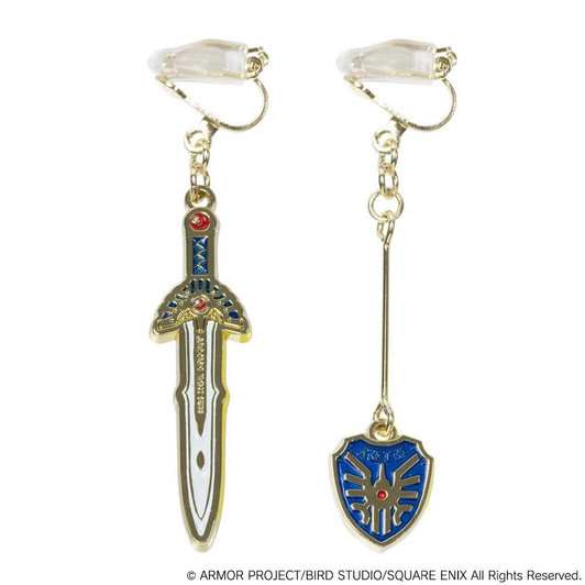  Square Enix Dragon Quest: Smile Slime Cosmetics & Beauty: Erdrick Sword & Shield Earrings 