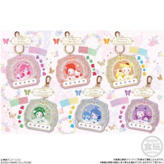  Bandai Candy Yes! Pretty Cure 5 GoGo! X Sanrio Characters Pachi Pachi Deco Name Card 12pcs Box 