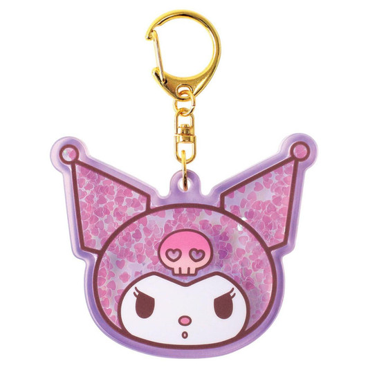  T's Factory Sanrio Holo Glitter Keychain Kuromi 