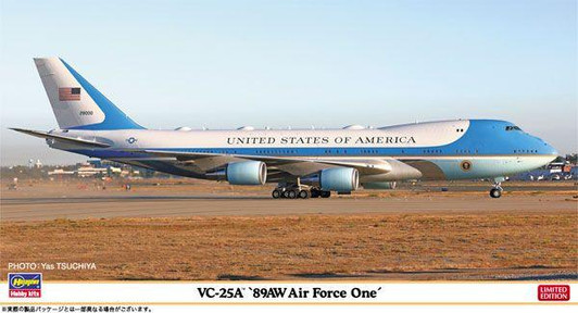  Hasegawa 1/200 VC-25A "89AW Air Force One" Plastic Model 