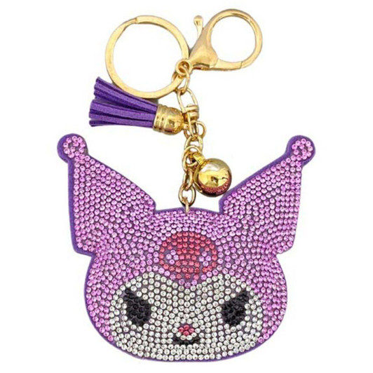 Other Sanrio Glittering Leather Keychain Kuromi 